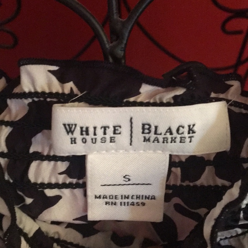 WHBM Silk on or off shoulder top - Picture 2 of 3